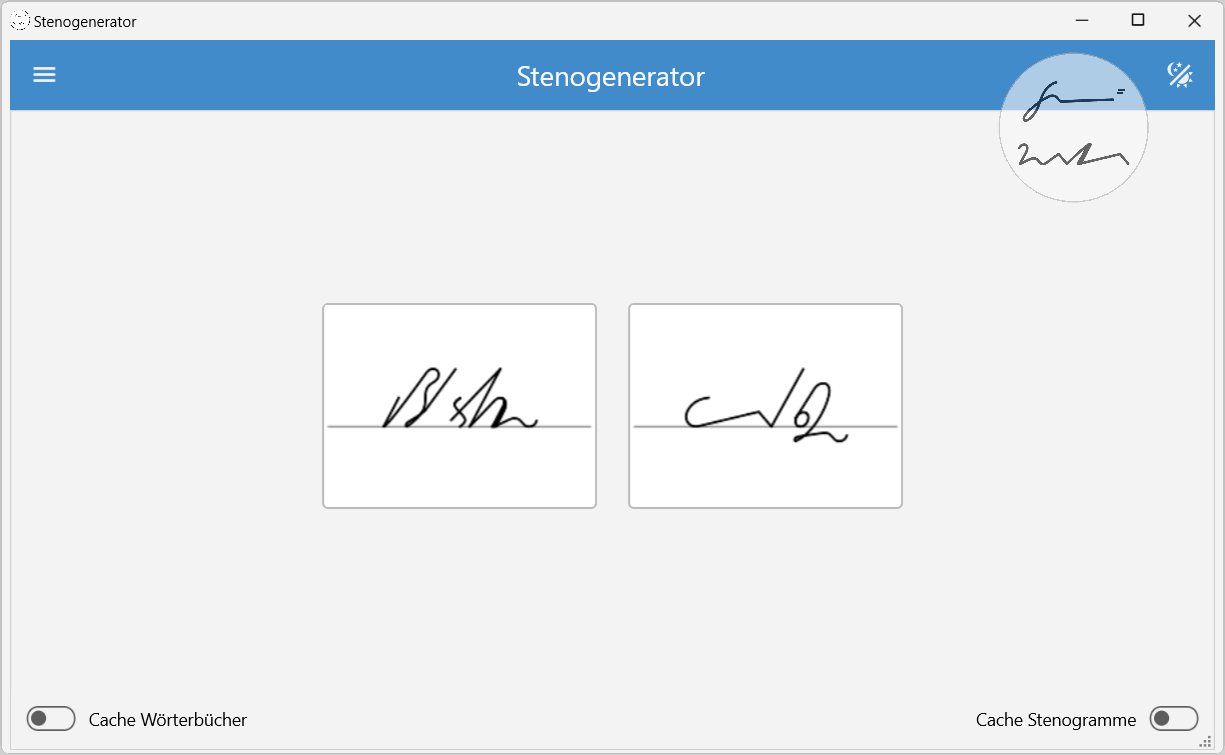 Die Maske „Startseite“ der Windows-Version.